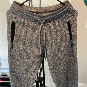 Gray Jogger Sweatpants with Zipper Pockets